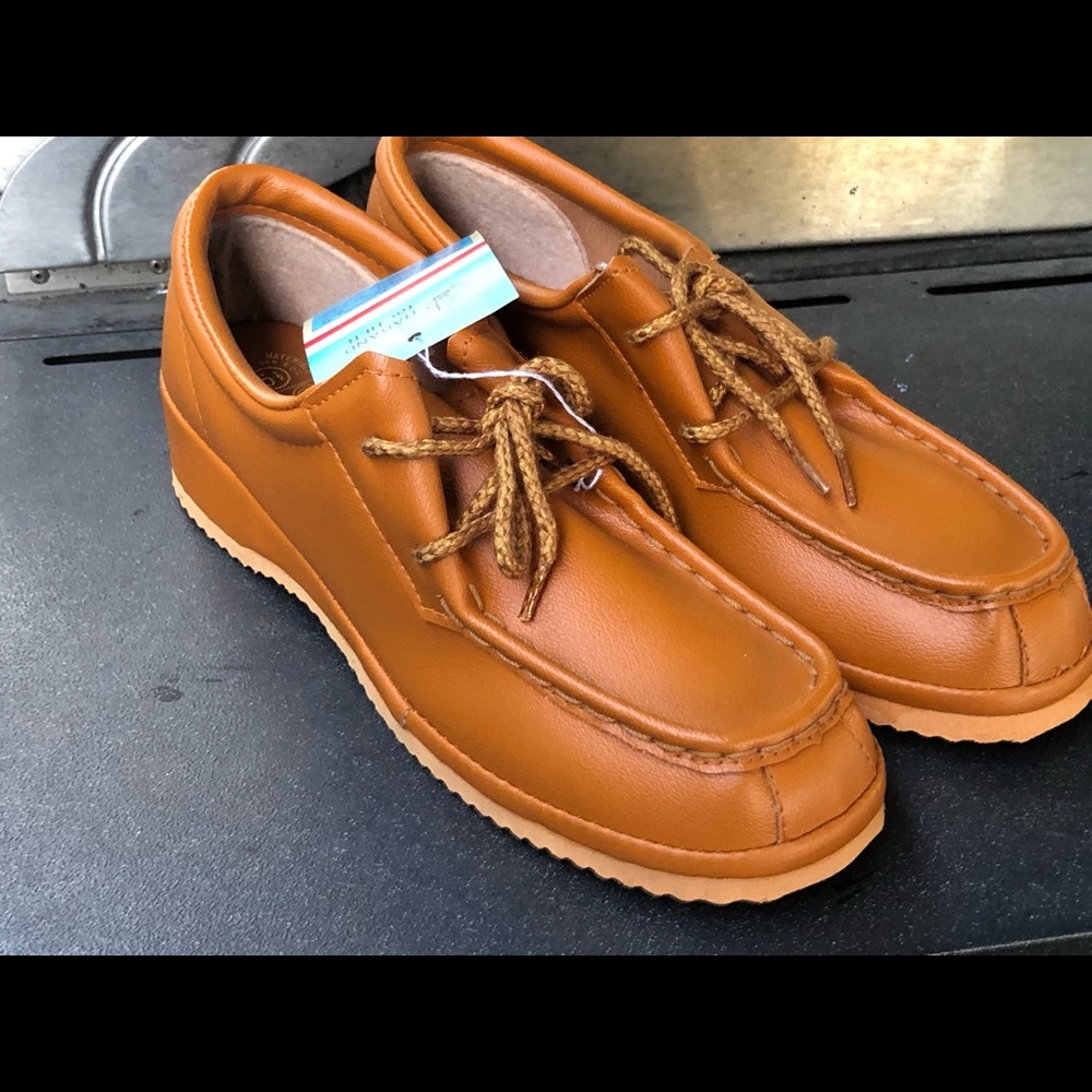 Haband Girl's Brown Leather Shoes Size 5.5(New)